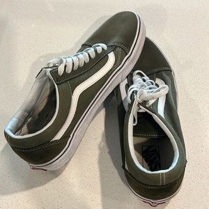 Old Skool Pig Suede Forest Green Moss Mens Vans Shoes Size 10